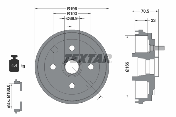 Remtrommel Textar 94033900