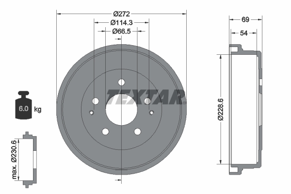 Remtrommel Textar 94034300