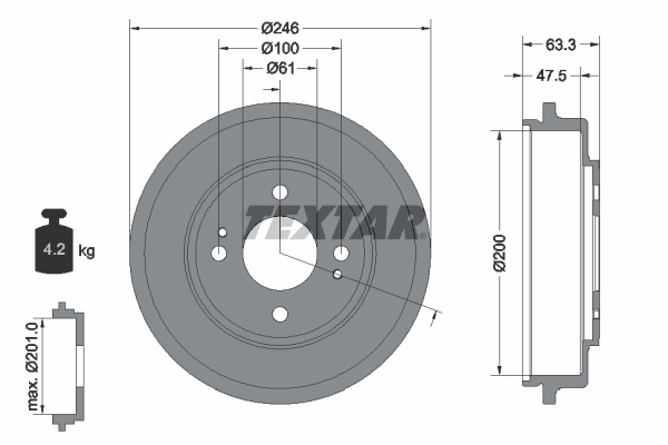 Remtrommel Textar 94037100