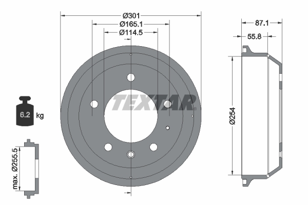 Remtrommel Textar 94037500