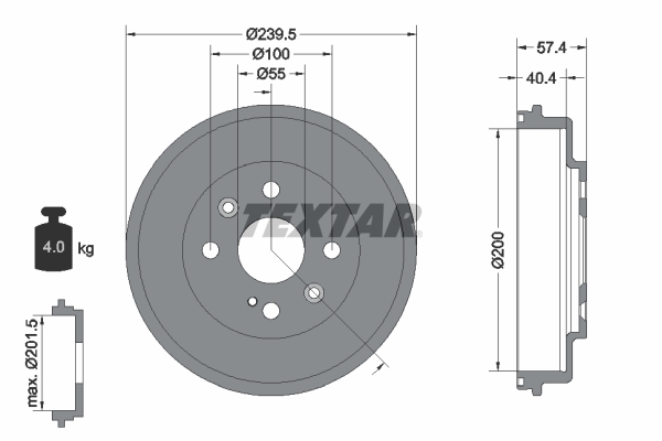 Remtrommel Textar 94038400