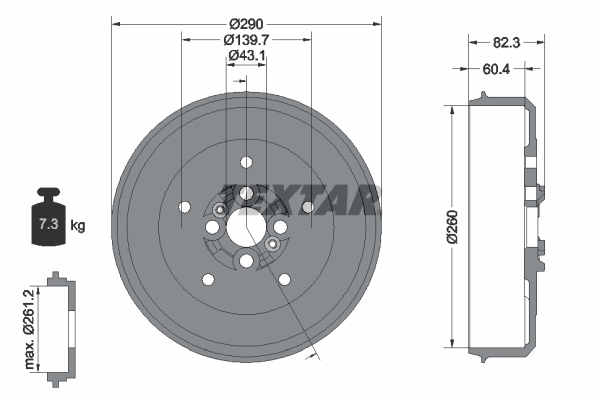 Remtrommel Textar 94038500