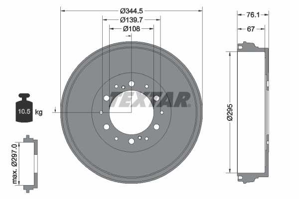 Remtrommel Textar 94038800