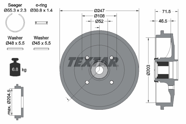 Remtrommel Textar 94041500