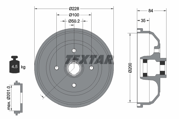 Remtrommel Textar 94042300