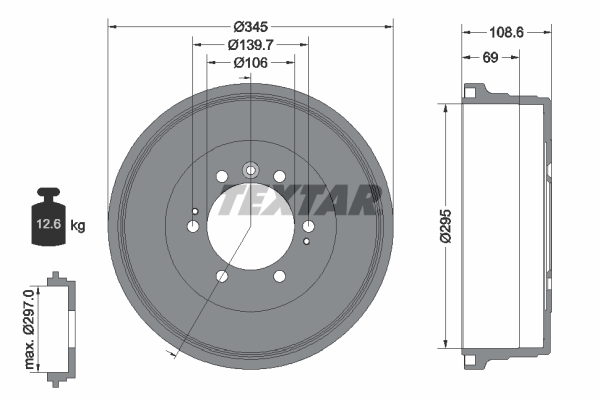 Remtrommel Textar 94042900