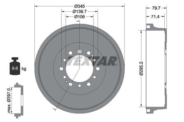 Remtrommel Textar 94043400
