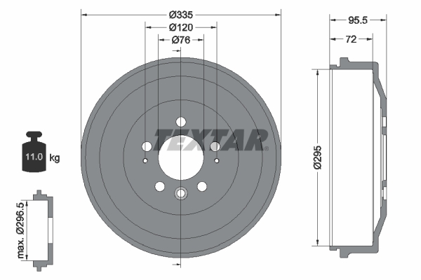 Remtrommel Textar 94043900