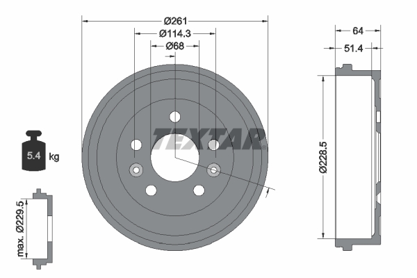 Remtrommel Textar 94045500