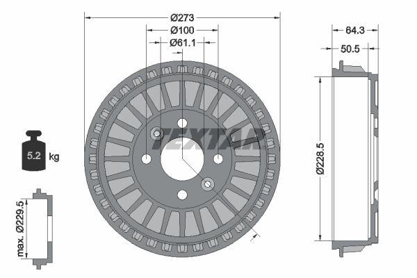 Remtrommel Textar 94046100