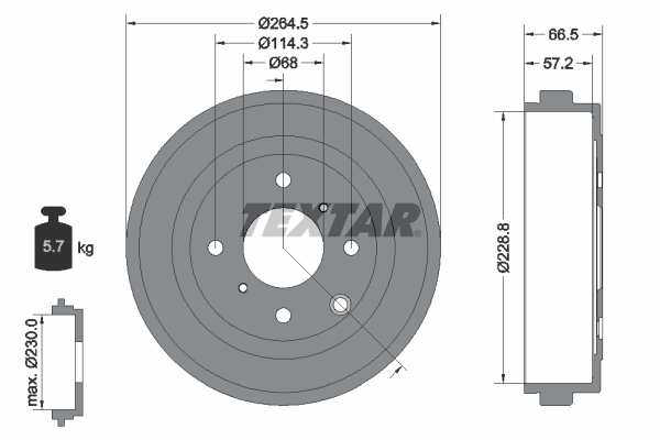 Remtrommel Textar 94046400