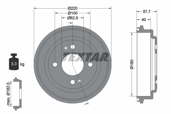 Remtrommel Textar 94047000