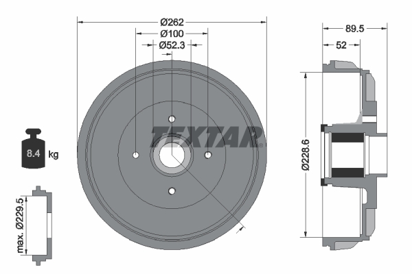 Remtrommel Textar 94047400