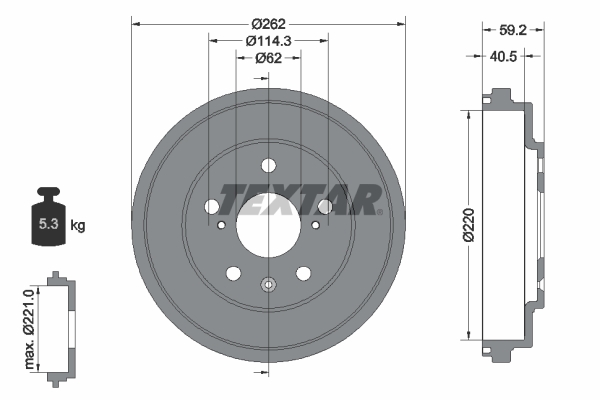 Remtrommel Textar 94047600