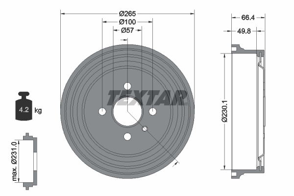 Remtrommel Textar 94048700