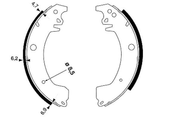 Remschoen set Textar 91029700