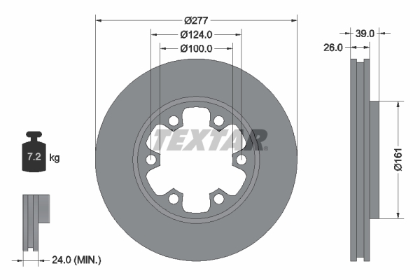 Remschijven Textar 92059000