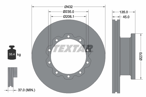 Remschijven Textar 93087000