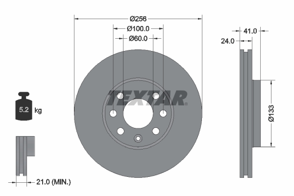 Remschijven Textar 92091803