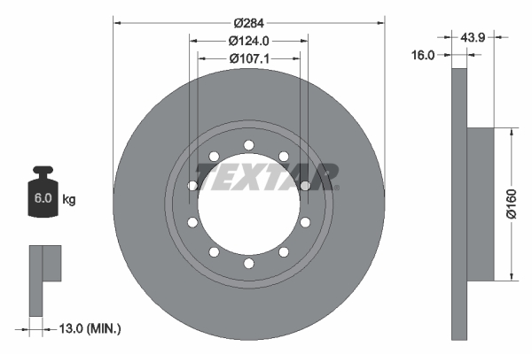 Remschijven Textar 93242500