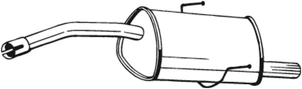 Achterdemper Bosal 100-327