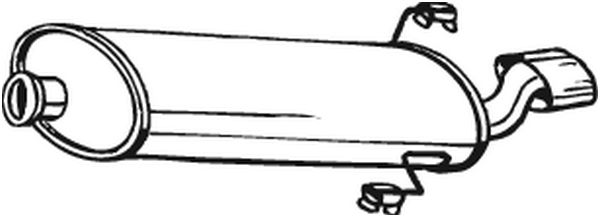 Achterdemper Bosal 190-701