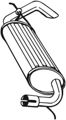 Achterdemper Bosal 211-393