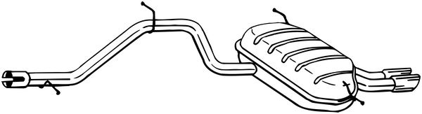 Achterdemper Bosal 284-645