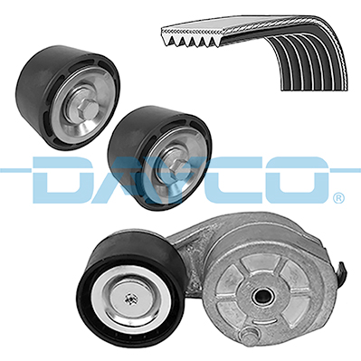 Poly V-riemen kit Dayco KPV198HD
