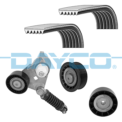 Poly V-riemen kit Dayco KPV742