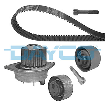 Distributieriem kit inclusief waterpomp Dayco KTBWP1430