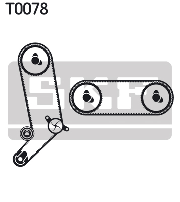 SKF Distributieriem kit inclusief waterpomp VKMC 01271