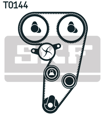 SKF Distributieriem kit inclusief waterpomp VKMC 02181
