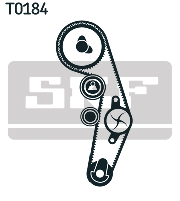 SKF Distributieriem kit inclusief waterpomp VKMC 01250-1