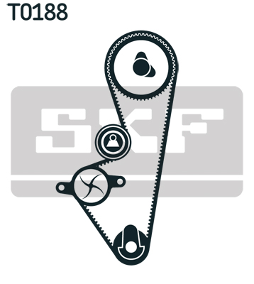 SKF Distributieriem kit inclusief waterpomp VKMC 03253