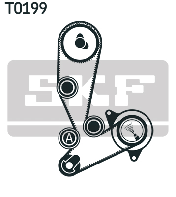 SKF Distributieriem kit inclusief waterpomp VKMC 02390