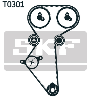 SKF Distributieriem kit VKMA 90007