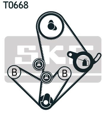 SKF Distributieriem kit VKMA 95010