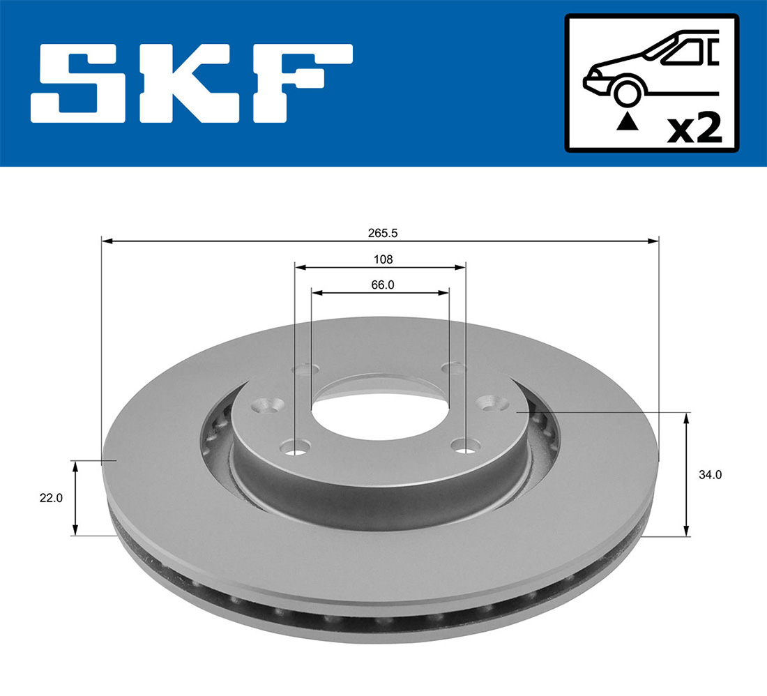 SKF Remschijven VKBD 80001 V2