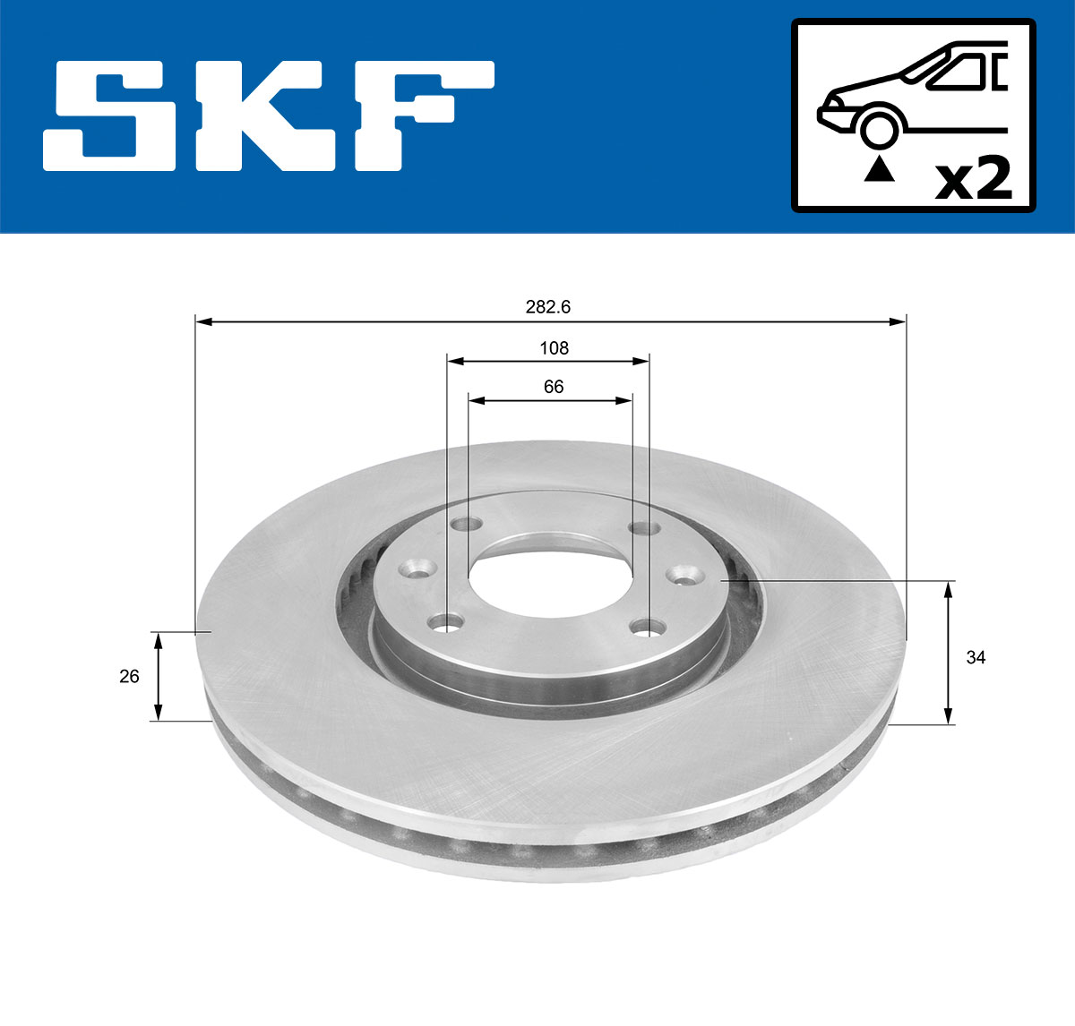 SKF Remschijven VKBD 80002 V2