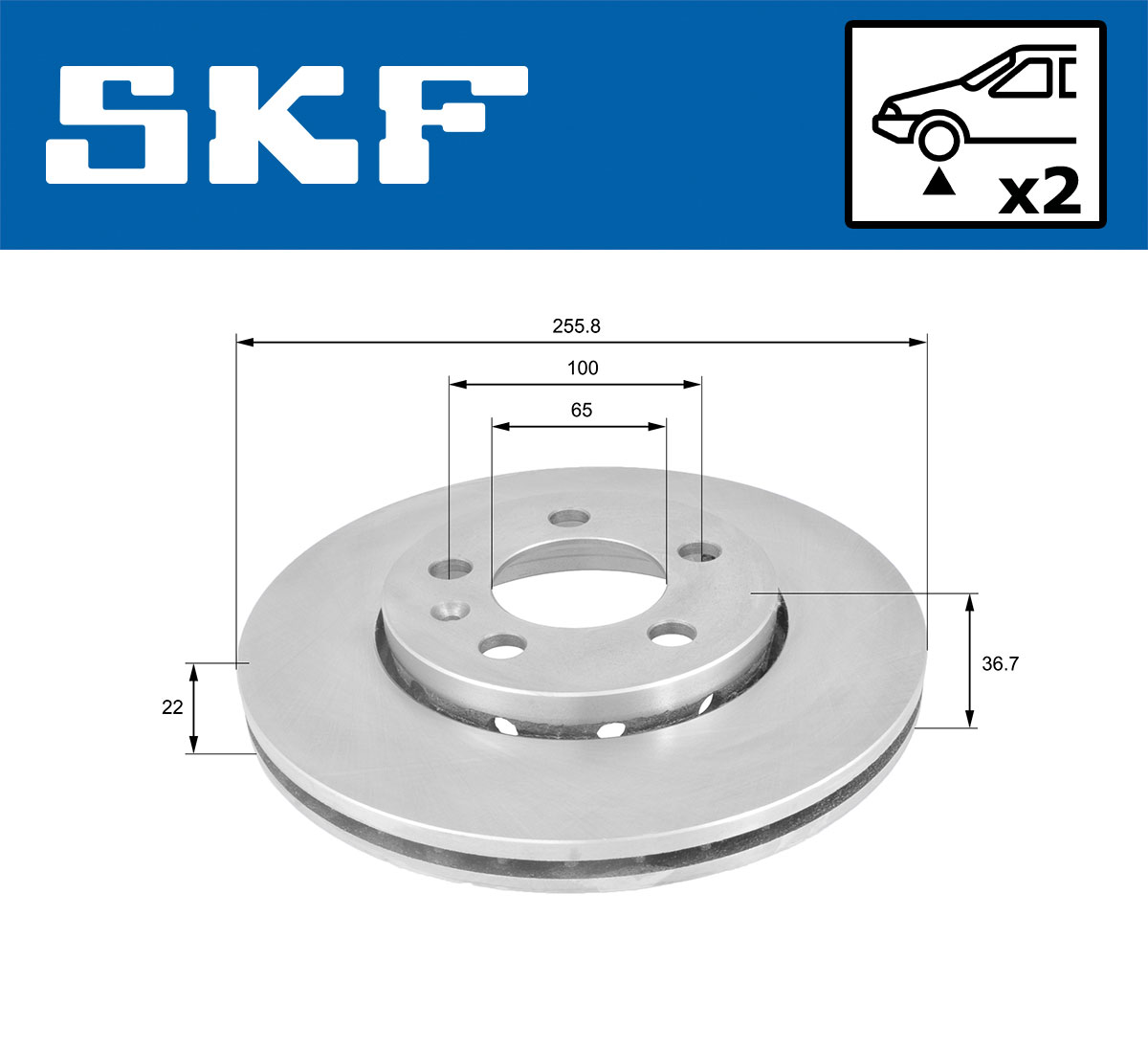 SKF Remschijven VKBD 80003 V2