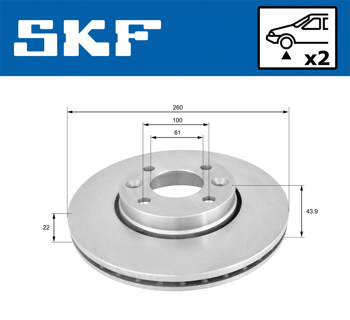 SKF Remschijven VKBD 80004 V2