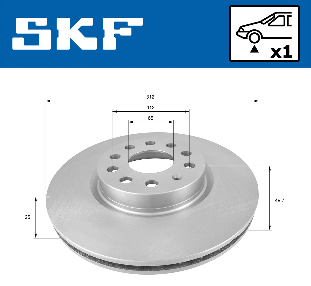 SKF Remschijven VKBD 80006 V1