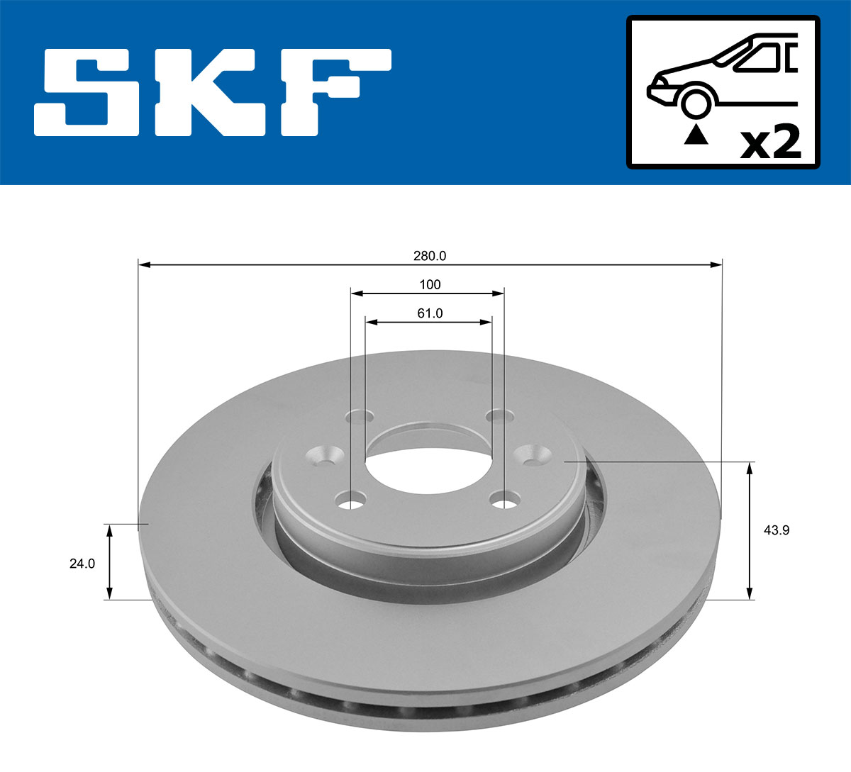 SKF Remschijven VKBD 80010 V2