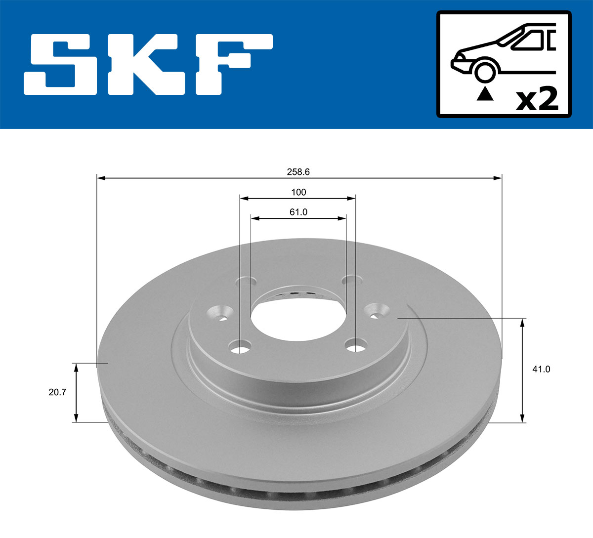 SKF Remschijven VKBD 80011 V2