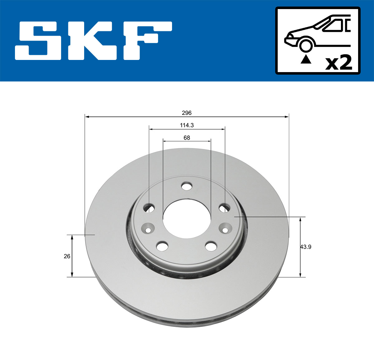 SKF Remschijven VKBD 80018 V2