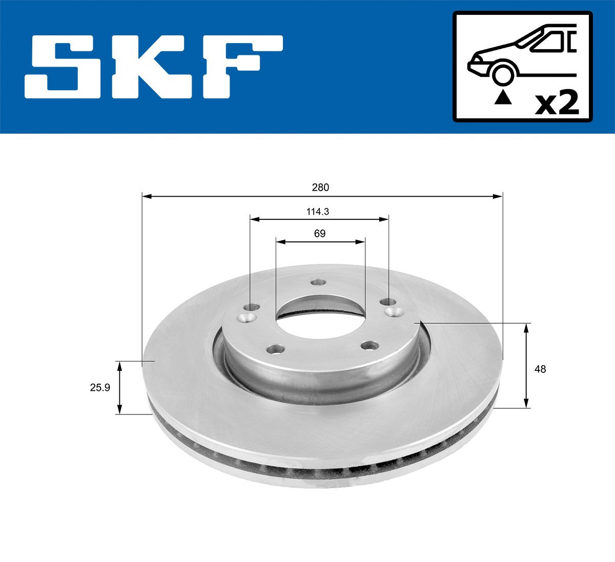 SKF Remschijven VKBD 80029 V2