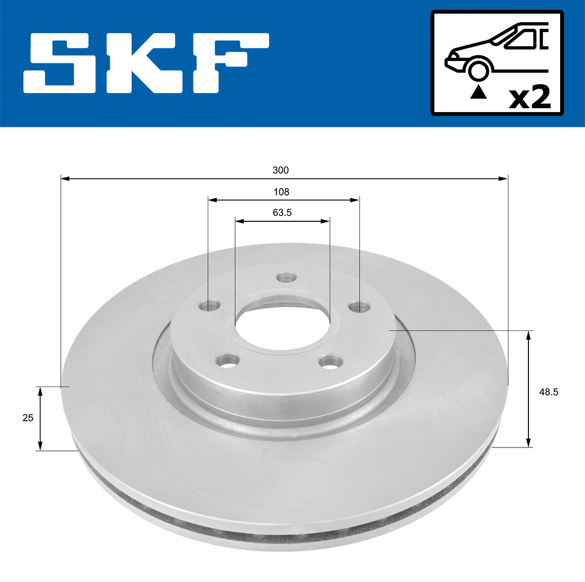 SKF Remschijven VKBD 80053 V2