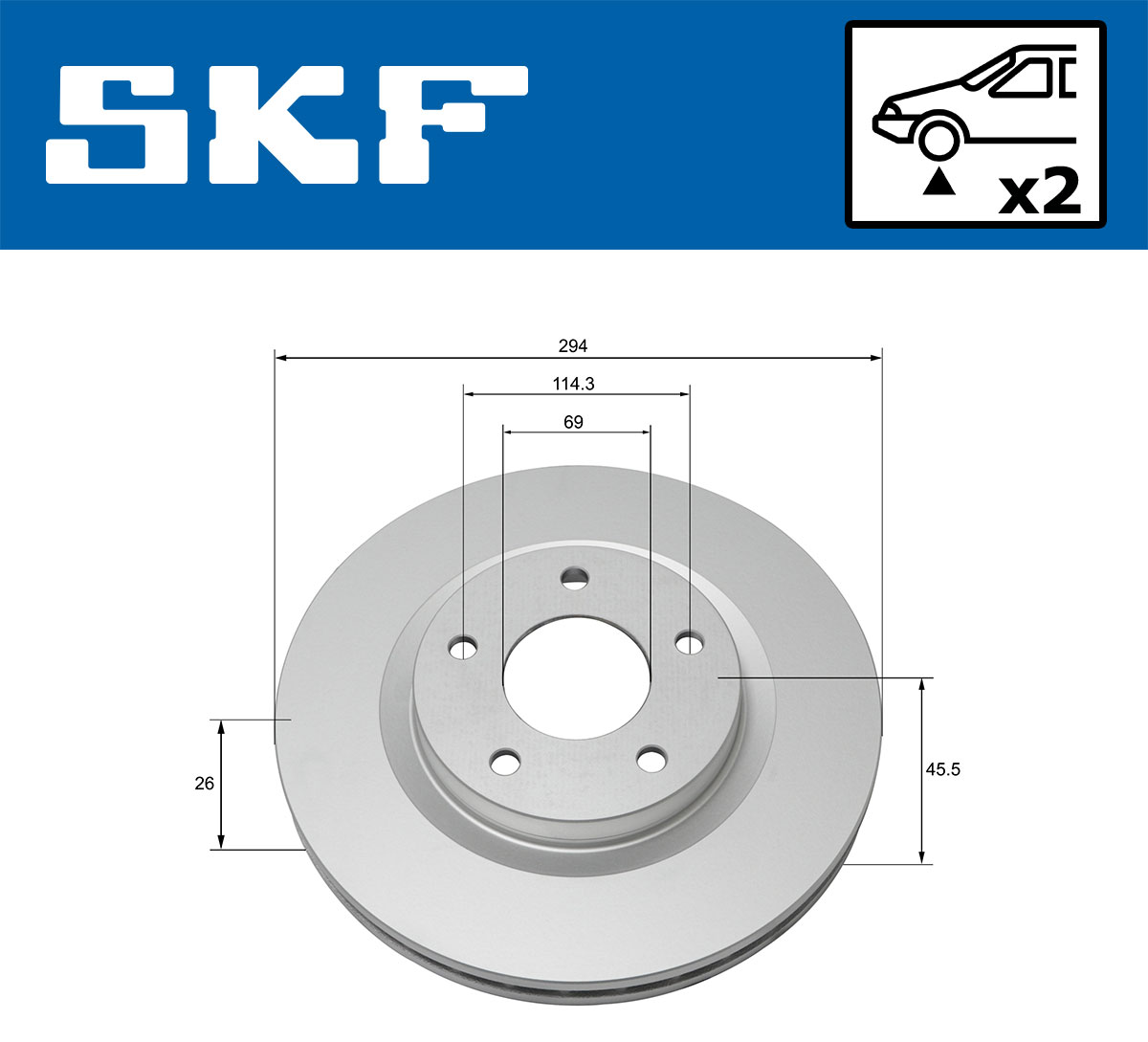 SKF Remschijven VKBD 80054 V2