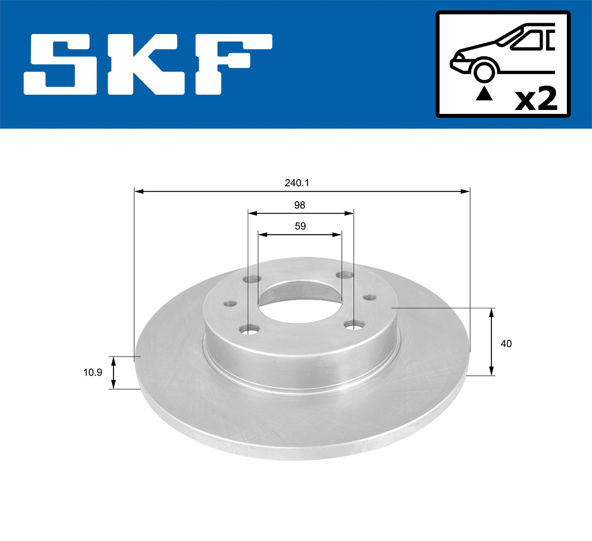 SKF Remschijven VKBD 80058 S2